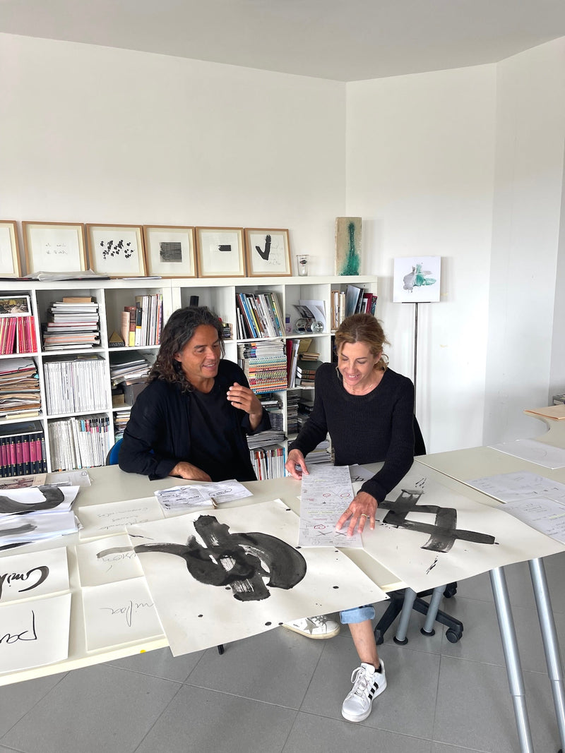 En el estudio de Luisa Garau. Palma de Mallorca