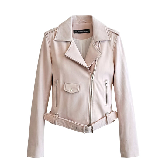 Blush Rider Jacket — Soft Pink