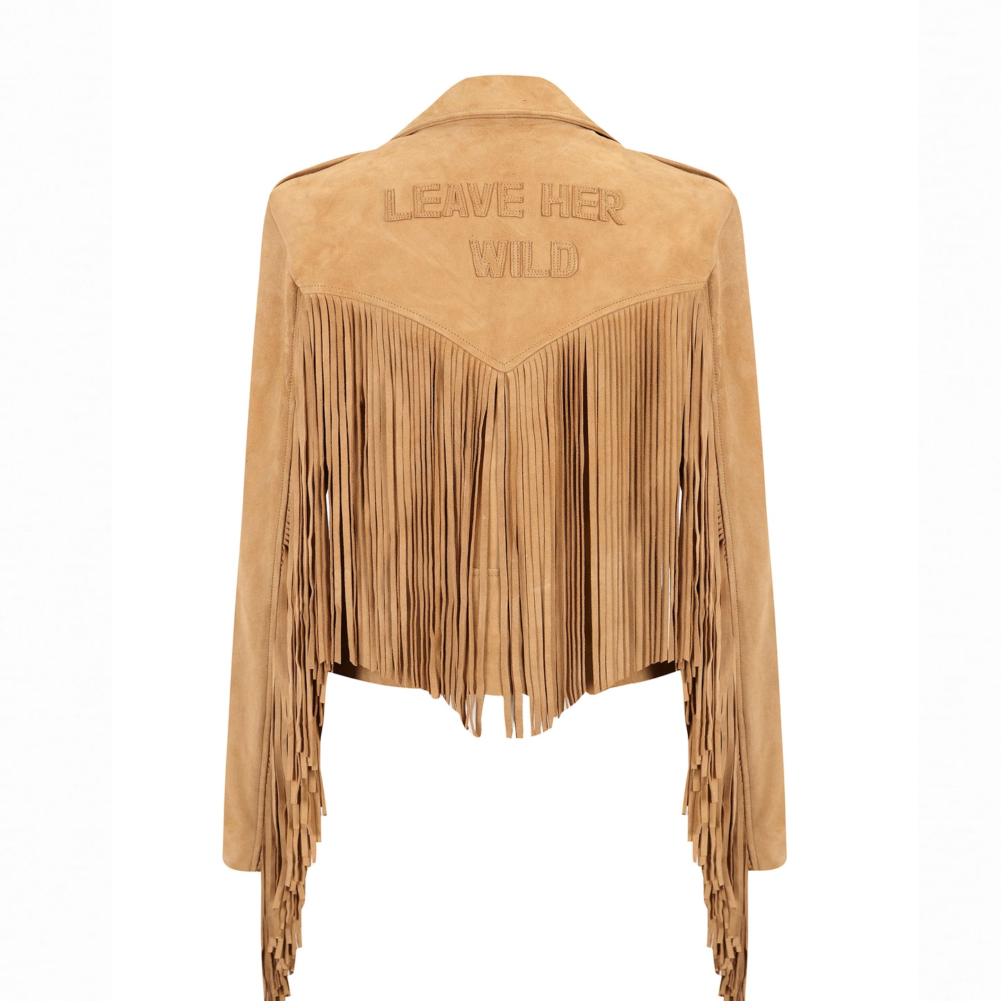 Leave Her Wild Jacket — Suede Tan